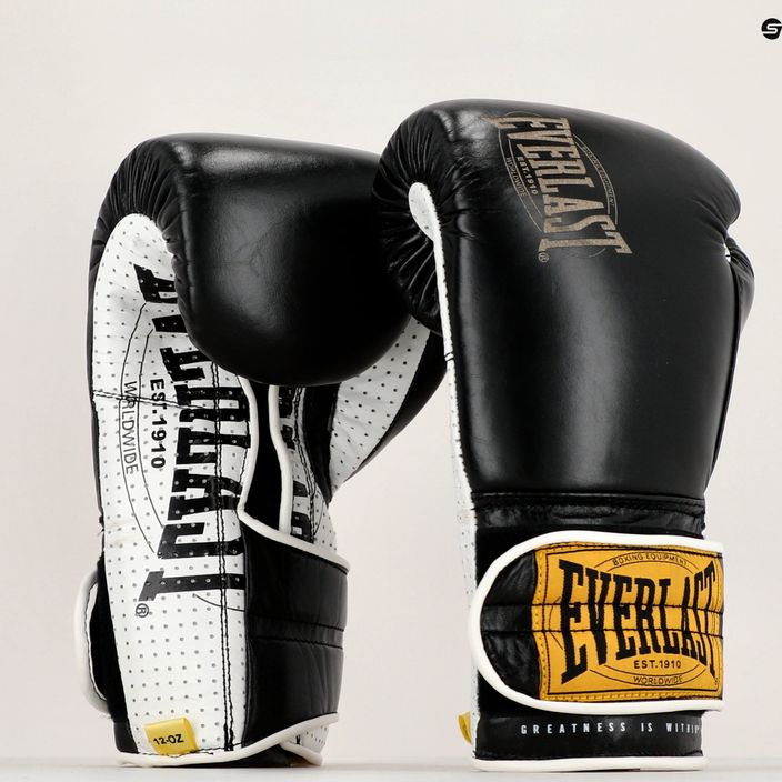 Everlast 1910 Classic Pro boxing gloves black EV1910PRO BL 7