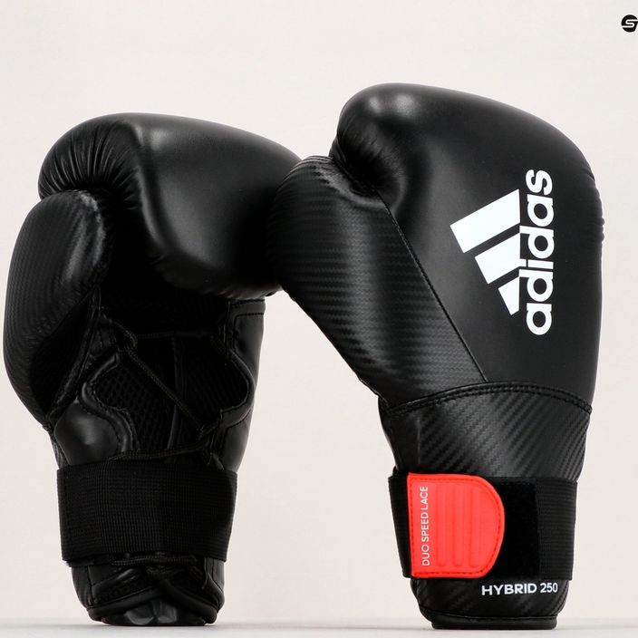 adidas Hybrid 250 Duo Lace boxing gloves black ADIH250TG 9