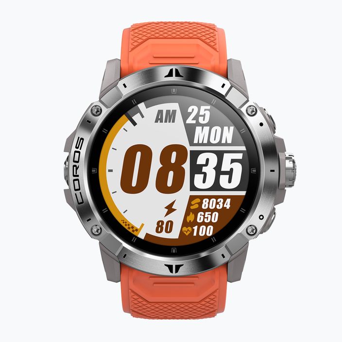 COROS Vertix 2 silver-orange WVTX2-SVR watch 2