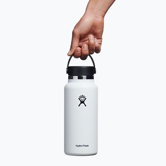 Hydro Flask Wide Flex Cap thermal bottle 946 ml white 3