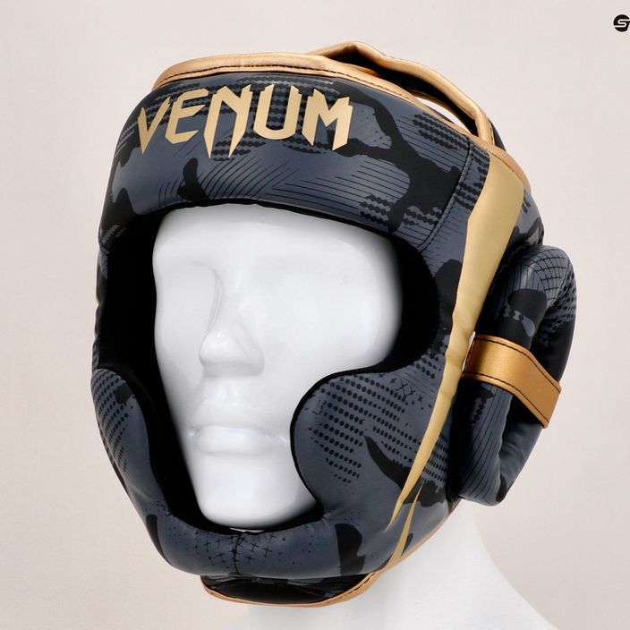 Venum Elite grey-gold boxing helmet VENUM-1395-535 13