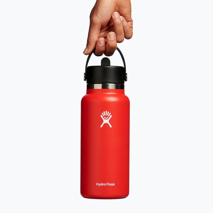 Hydro Flask Wide Flex Straw thermal bottle 945 ml red W32BFS612 3