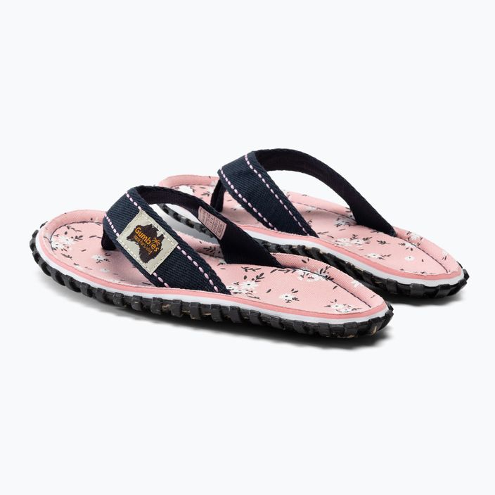 Gumbies Islander pink DITSY women's flip flops 3