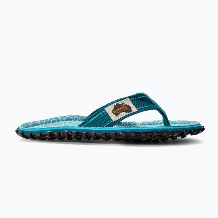 Gumbies Islander blue TRSW women's flip flops 2