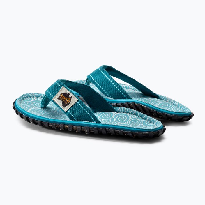 Gumbies Islander blue TRSW women's flip flops 3