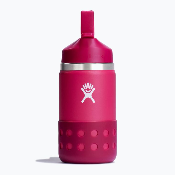 Thermal Hydro Flask Wide Mouth Straw Lid And Boot 2024 355 ml peony