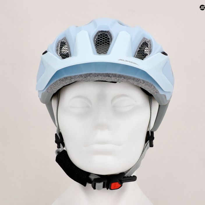 Children's bicycle helmet Alpina Carapax dove blue/grey matte 9