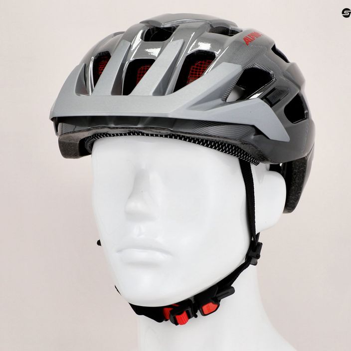 Bicycle helmet Alpina Anzana darksilver/black/red gloss 10