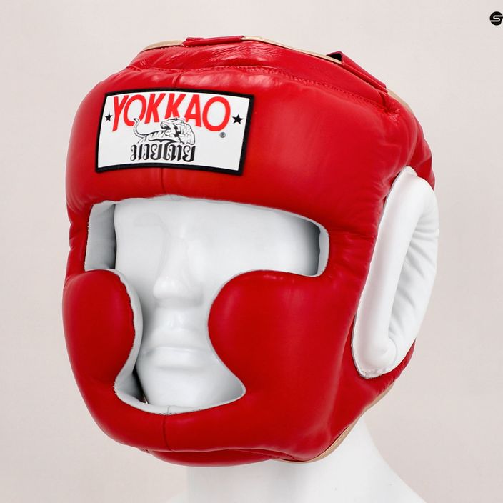 YOKKAO Training Headguard combat sports helmet red HYGL-1-2 12