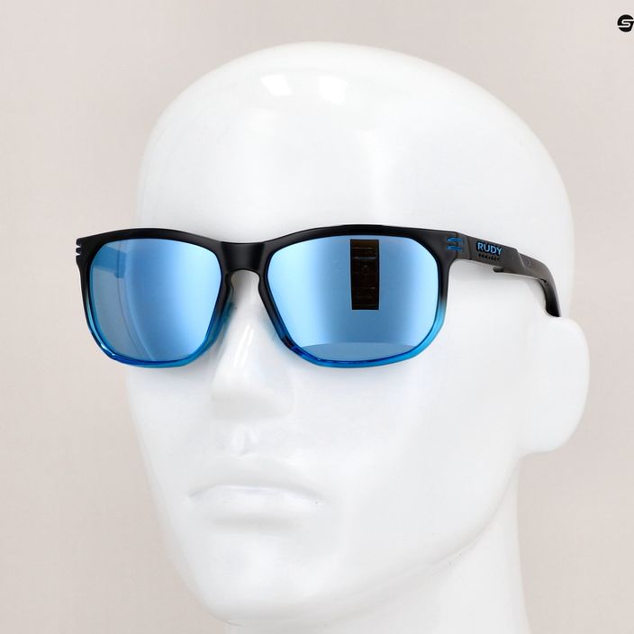 Rudy Project Soundrise black fade crystal azure gloss/multilaser ice sunglasses SP1368420011 12