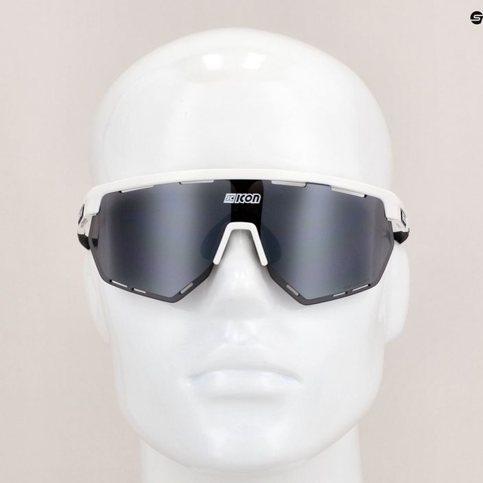 SCICON Aerowing white gloss/scnpp multimirror silver cycling glasses EY26080802 9