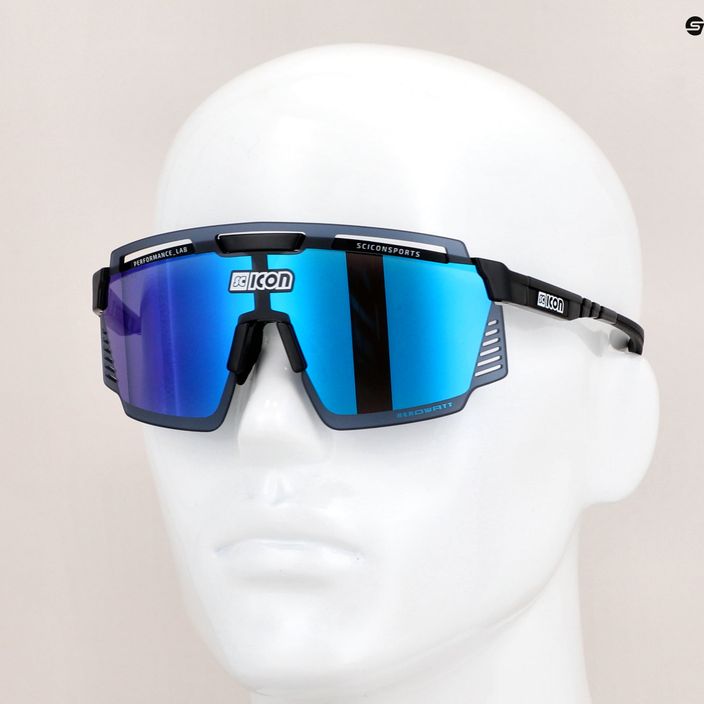 SCICON Aerowatt black gloss/scnpp multimirror blue cycling glasses EY37030200 8