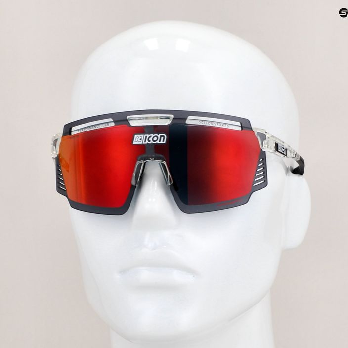 SCICON Aerowatt crystal gloss/scnpp multimirror red cycling glasses EY37060700 8