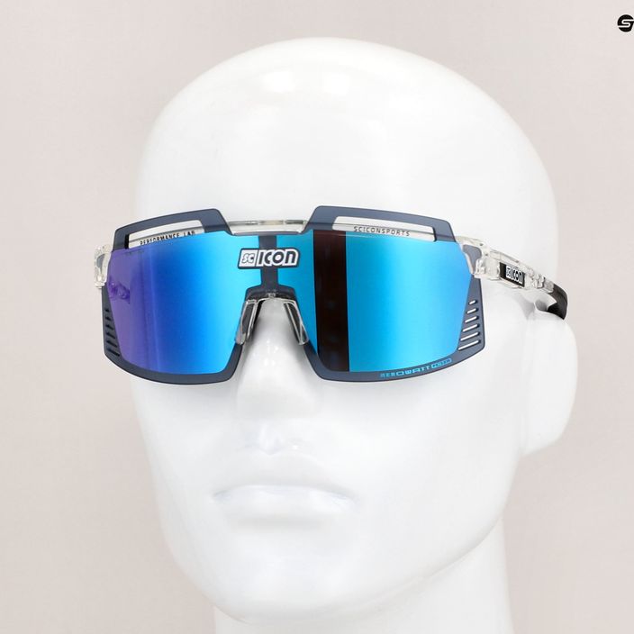 SCICON Aerowatt Foza crystal gloss/scnpp multimirror blue cycling glasses EY38030700 8