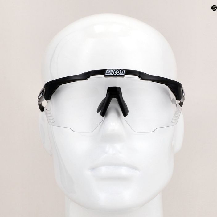 SCICON Aeroshade Kunken black gloss/scnpp photocromic silver cycling glasses EY31010200 9