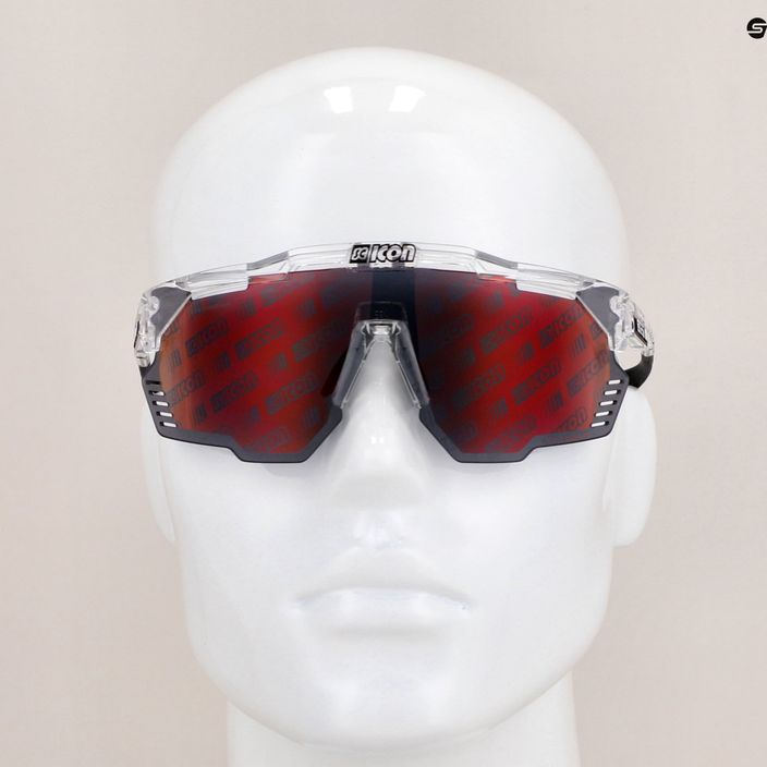SCICON Aeroshade Kunken crystal gloss/scnpp monogram multimirror red cycling glasses EY31130700 9