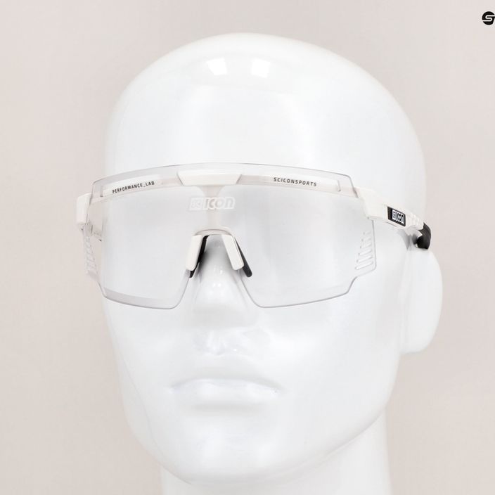 SCICON Aerowatt white gloss/scnpp photocromic silver cycling glasses EY37010800 11