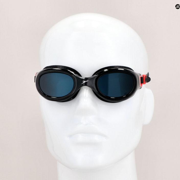 Speedo Futura Classic black/lava red/smoke swim goggles 8-10898B572 11
