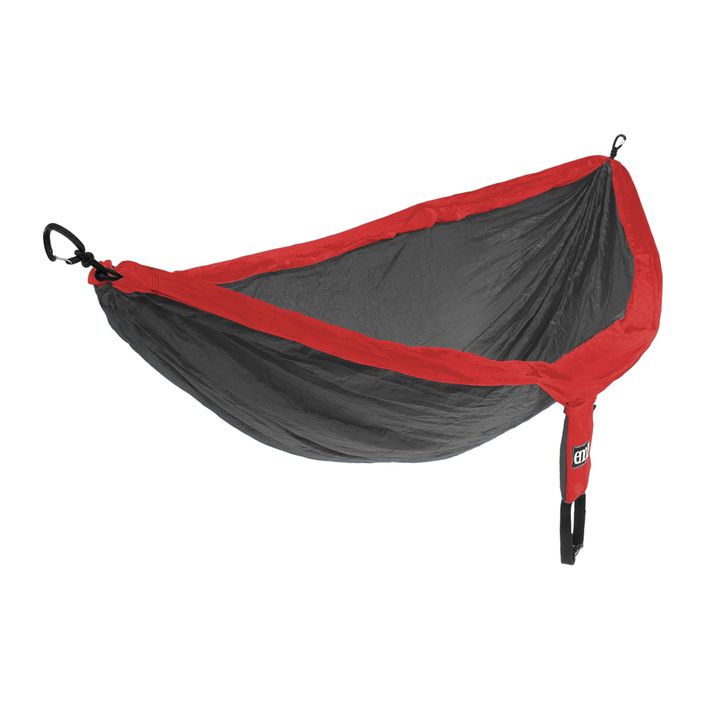 ENO DoubleNest red/charcoal hiking hammock 2