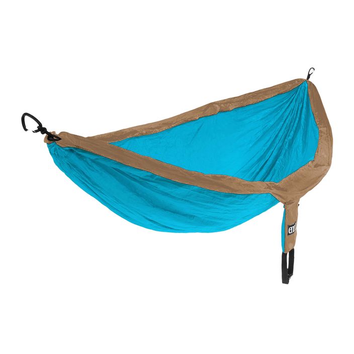 ENO DoubleNest teal/khaki hiking hammock 2