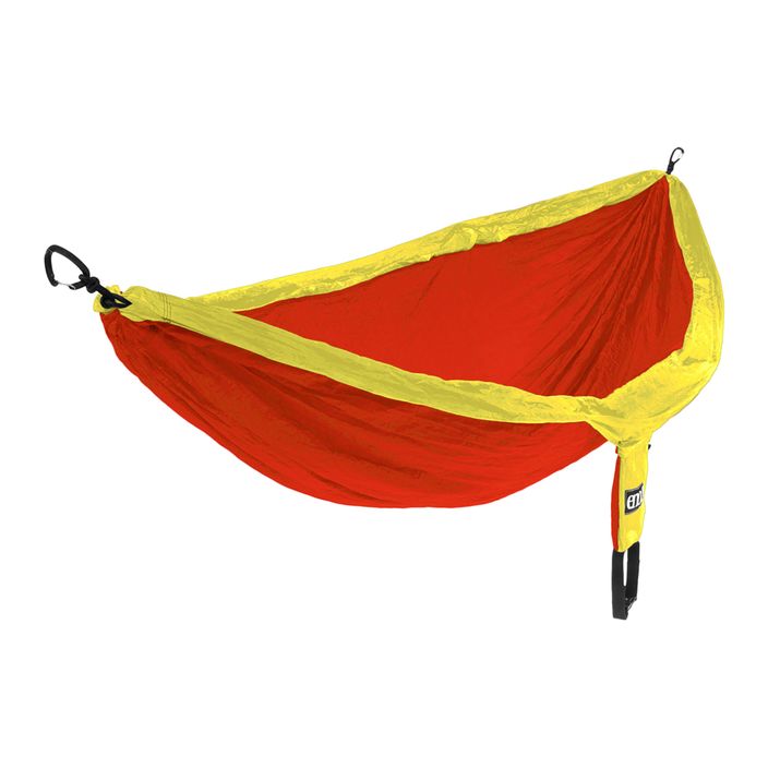 ENO DoubleNest hiking hammock yellow/orange 2