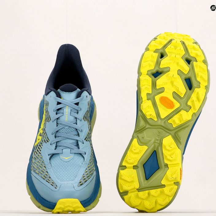 HOKA men's running shoes Mafate Speed 4 blue/yellow 1129930-SBDCT 18