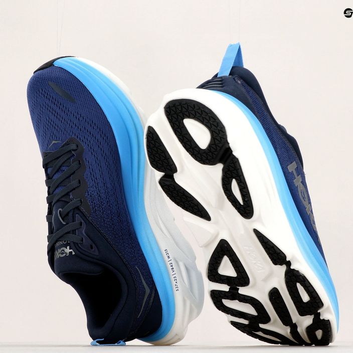 HOKA Bondi 8 men's running shoes navy blue 1123202-OSAA 12