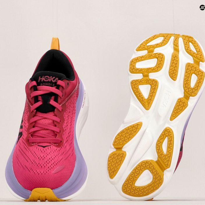 Women's running shoes HOKA Bondi 8 pink 1127952-CJPY 14