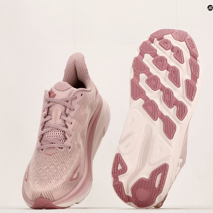 Women's running shoes HOKA Clifton 9 pink 1127896-PMPW 12