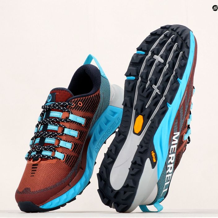 Merrell Agility Peak 4 women's running shoes burgundy-blue J067546 19