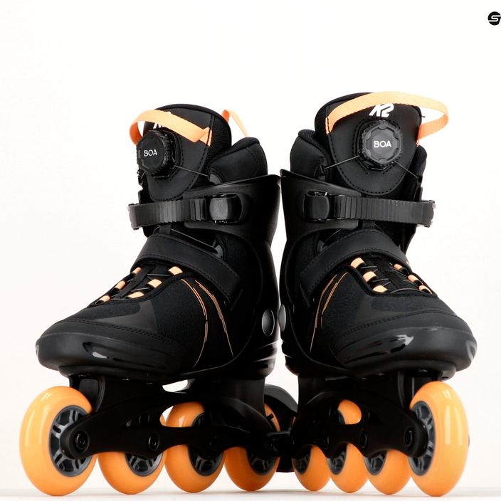 Women's roller skates K2 Alexis 80 Boa black and orange 30H0100/11/60 16