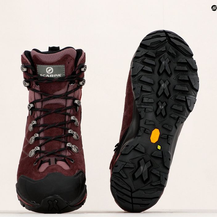 Women's trekking boots SCARPA ZG Trek GTX maroon 67075 18