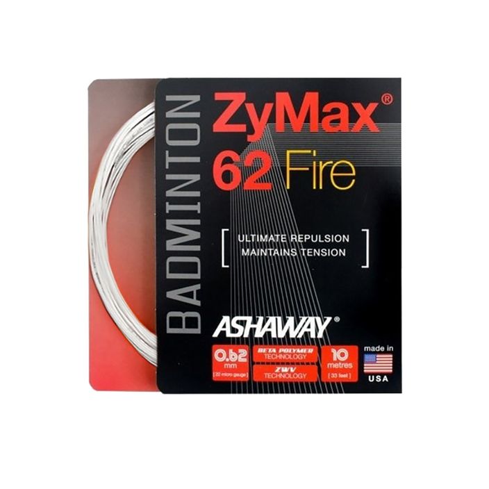 ASHAWAY ZyMax 62 Fire badminton string - set white 2