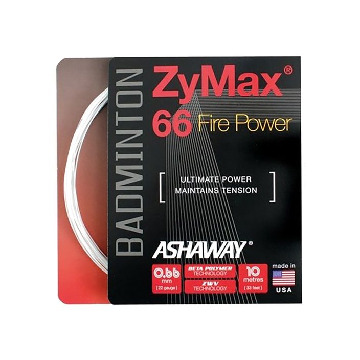 Badminton string ASHAWAY ZyMax 66 Power - set white 2