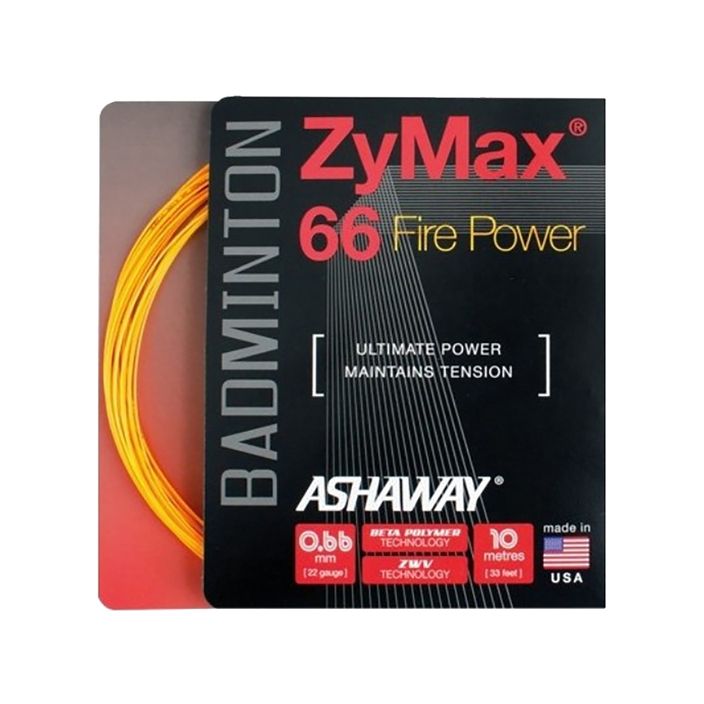 Badminton string ASHAWAY ZyMax 66 Power - set orange 2