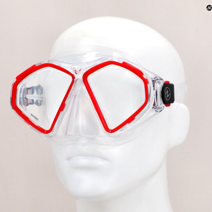 Aqualung Hawkeye transparent/red diving mask MS5570006 8
