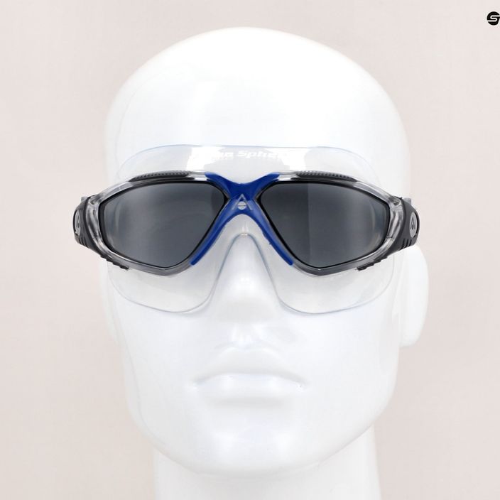 Aquasphere Vista transparent/dark gray/smoke swim mask MS5600012LD 8