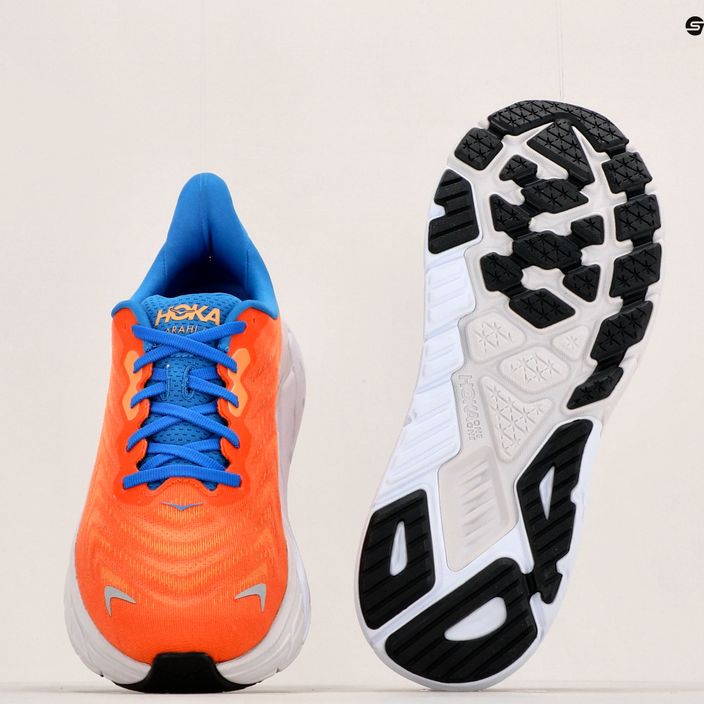 HOKA men's running shoes Arahi 6 orange 1123194-VOCS 12