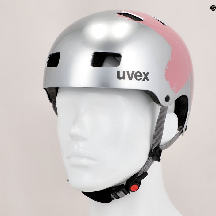 UVEX Kid 3 children's bike helmet silver/pink 41/4/819/36/17 13