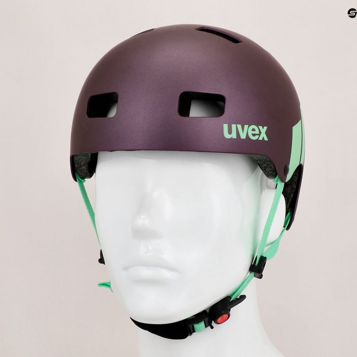 Children's bike helmet UVEX Kid 3 CC purple/green 41/4/972/18/15 13