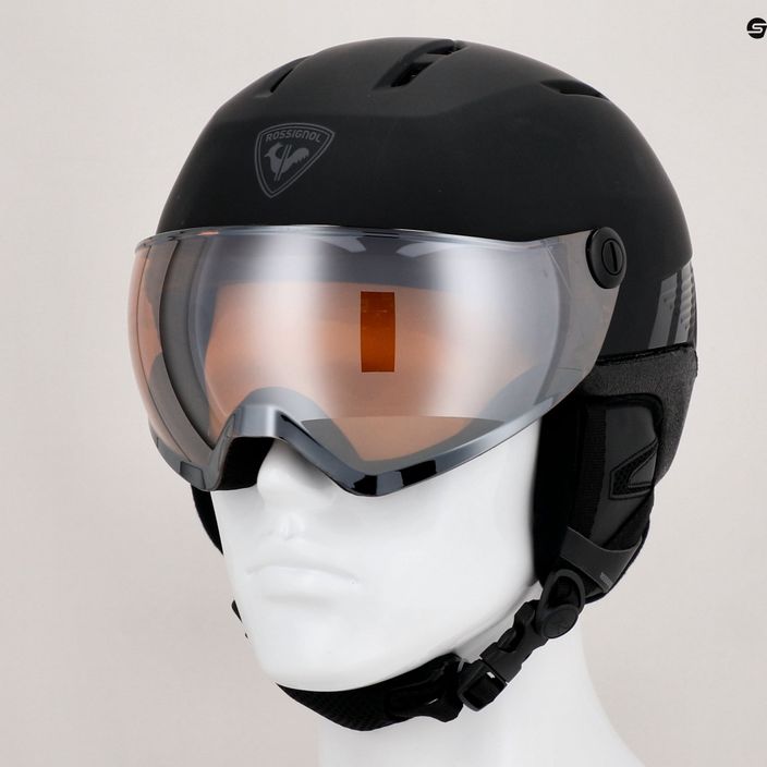 Ski helmet Rossignol Fit Visor Impacts black/orange/silver 9