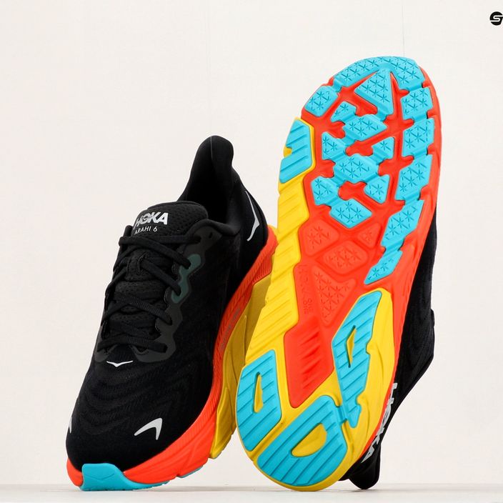 HOKA men's running shoes Arahi 6 black 1123194-BFLM 12