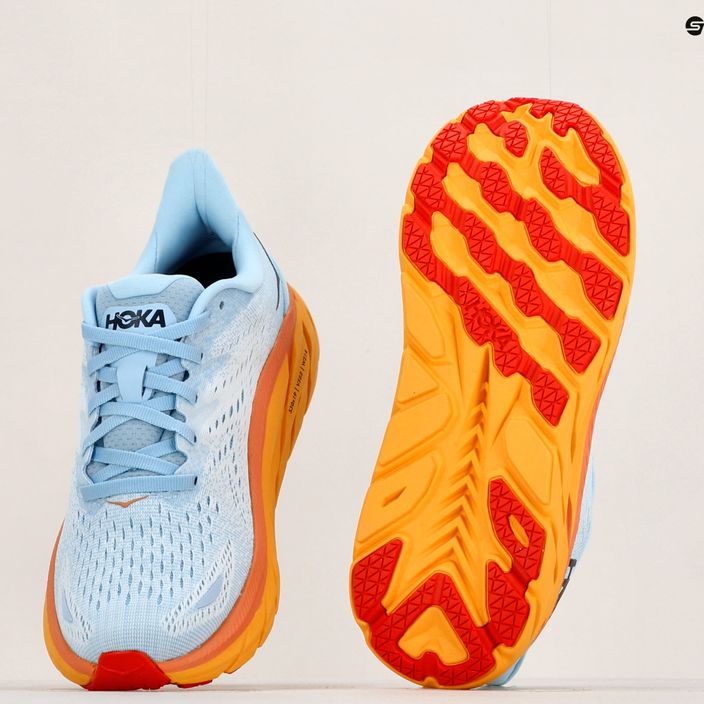 Women's running shoes HOKA Clifton 8 light blue 1119394-SSIF 15