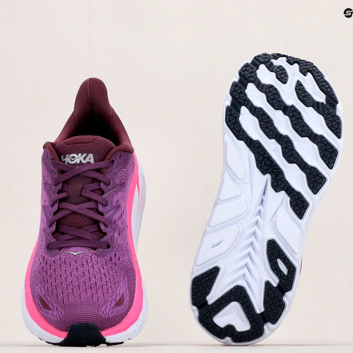 Women's running shoes HOKA Clifton 8 purple 1119394-GWBY 16