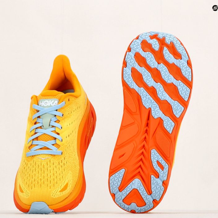 HOKA men's running shoes Clifton 8 yellow 1119393-RYMZ 12