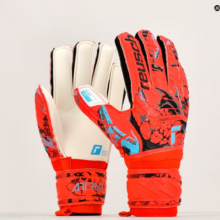 Reusch Attrakt Grip Finger Support Goalkeeper Gloves Red 5370810-3334 9
