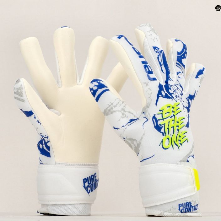 Reusch Pure Contact Silver Junior children's goalkeeper gloves white 5372200-1089 8