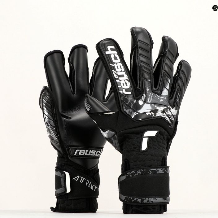 Reusch Attrakt Infinity Resistor AdaptiveFlex goalkeeper gloves black 5370745-7700 9