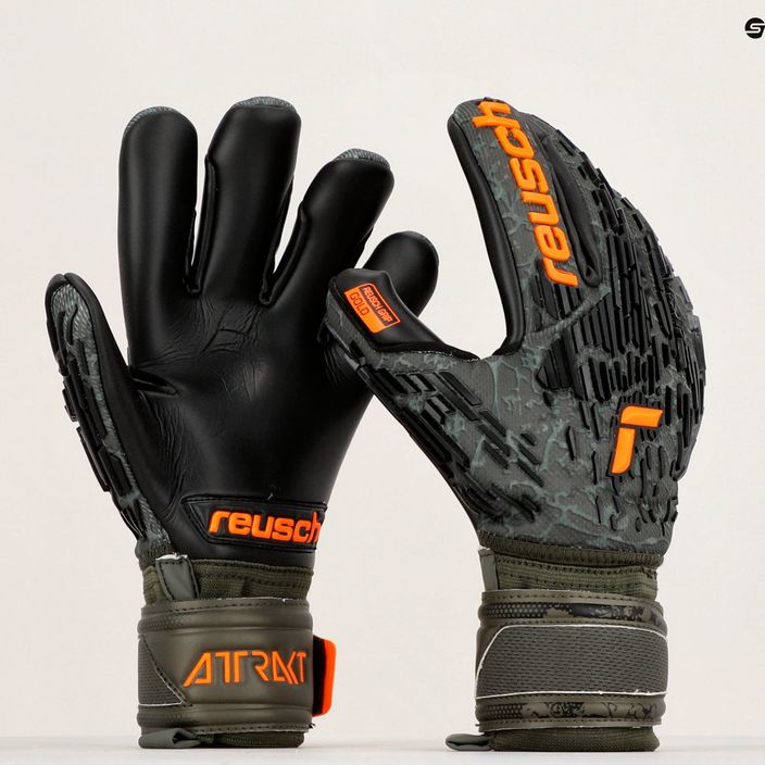 Reusch Attrakt Freegel Gold Finger Support Goalkeeper Gloves black 5370030-5555 14