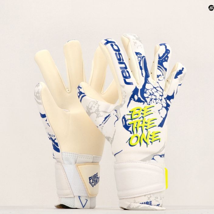 Reusch Pure Contact Gold X goalkeeper's gloves white 5370901-1089 10